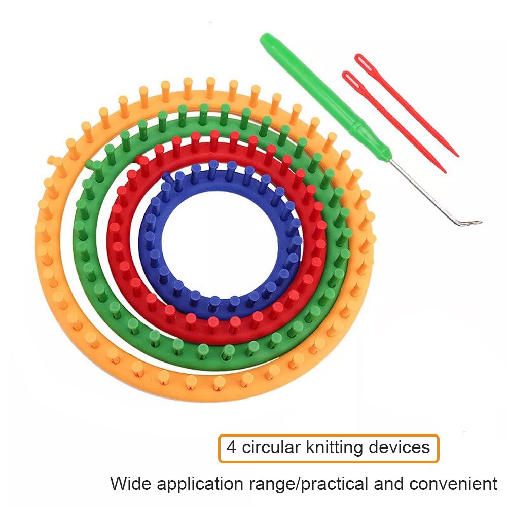 Wooden Knitter Toys For Boy Girl DIY Handmade Weaving Machine