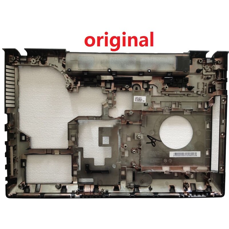 Til lenovo  g500 g505 g510 g590 bærbar håndledsstøtte øverste/bunde taske basecover/laptop taske bagcover sort: Original d shell