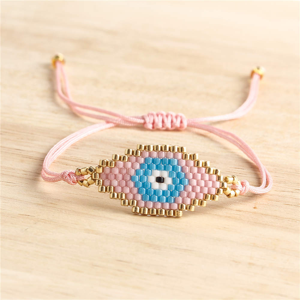 Go2boho Evil Eye Bracelet MIYUKI Bracelets Women Pulseras Mujer Tassel Jewelry Handmade Don't Fade Plastic Beads: MI-B190359C