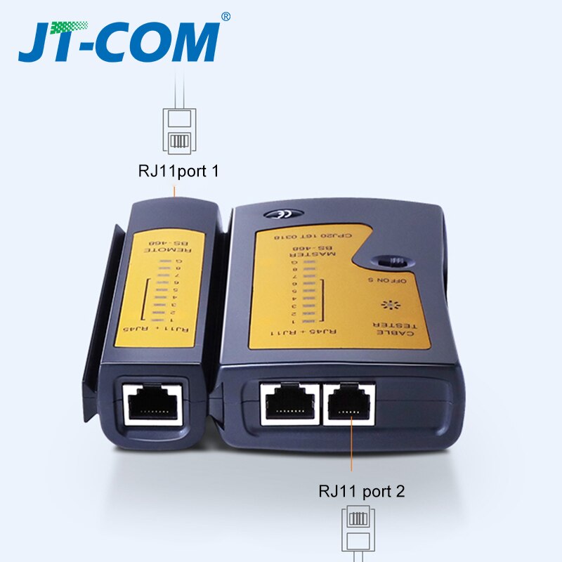 RJ45 RJ11 RJ12 Tester per cavi di rete CAT5 UTP Tester per cavi LAN cavo di rete rilevatore di linee telefoniche strumento di localizzazione Test remoto