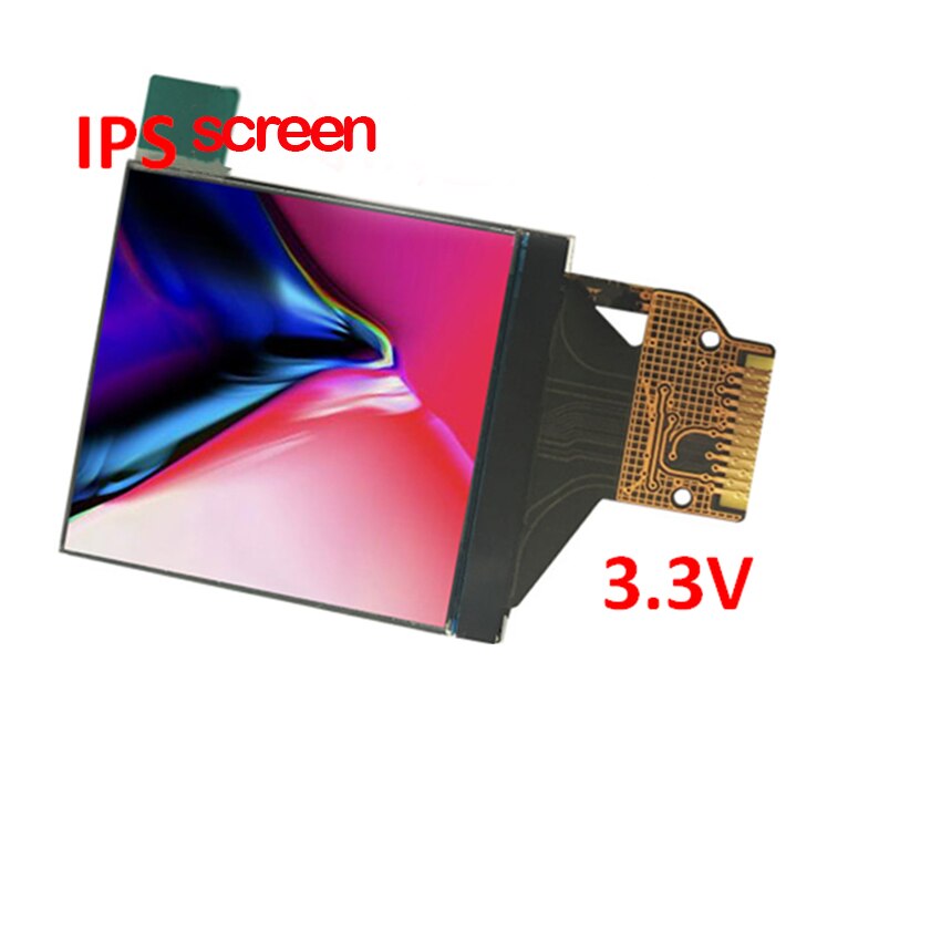 Hd full farge  ic 240*240 oppløsning tft skjerm , 1.3 tommer 3.3v ips 12 pin spi  st7789- stasjon