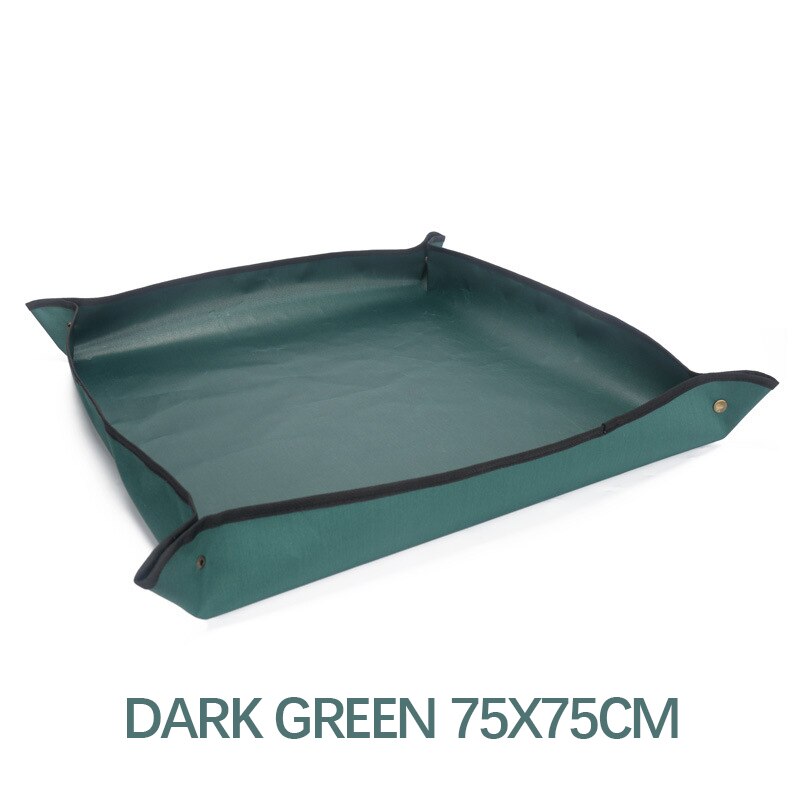 Foldable Planting Mat Indoor Repotting Mats Waterproof Plant Gardening Soil Changing Mat Reusable Garden Transplanting Pad: 75x75CM