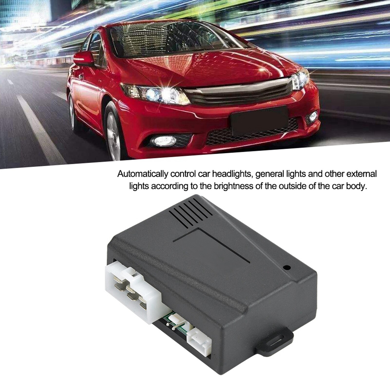 1 Set 12V Universal Car Automatic Headlight Sensor Control Switch Modification System Auto Headlight Control System