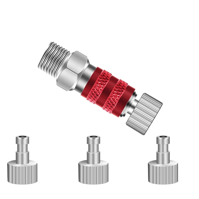 Air Brush Quick Release Coupling Adapter Airbrush Adjustment Control Valve Quick Disconnect Fit 1/8"Tool for Airbrush Sprayer