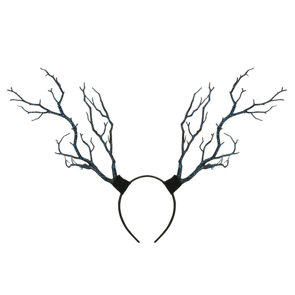 Deer Horn Headdress Vintage Tree Branches Antlers Fantasy Costume Fairy Fascinator Headpiece Festival Hair Accessory: C