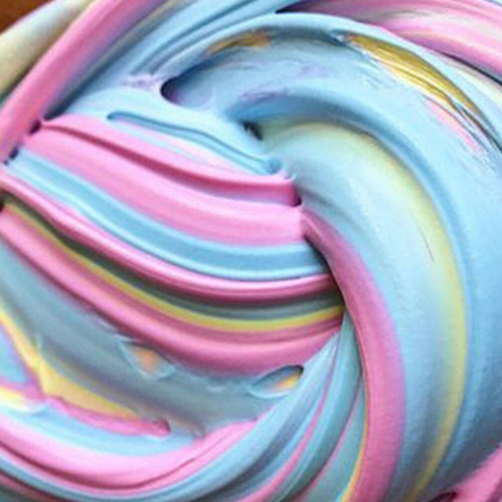 60ml DIY Fluffy Floam Slime Scented No Borax Decompression Kids Toy Stress Relief Sludge Toy Non Toxic Slime for Kids Adults