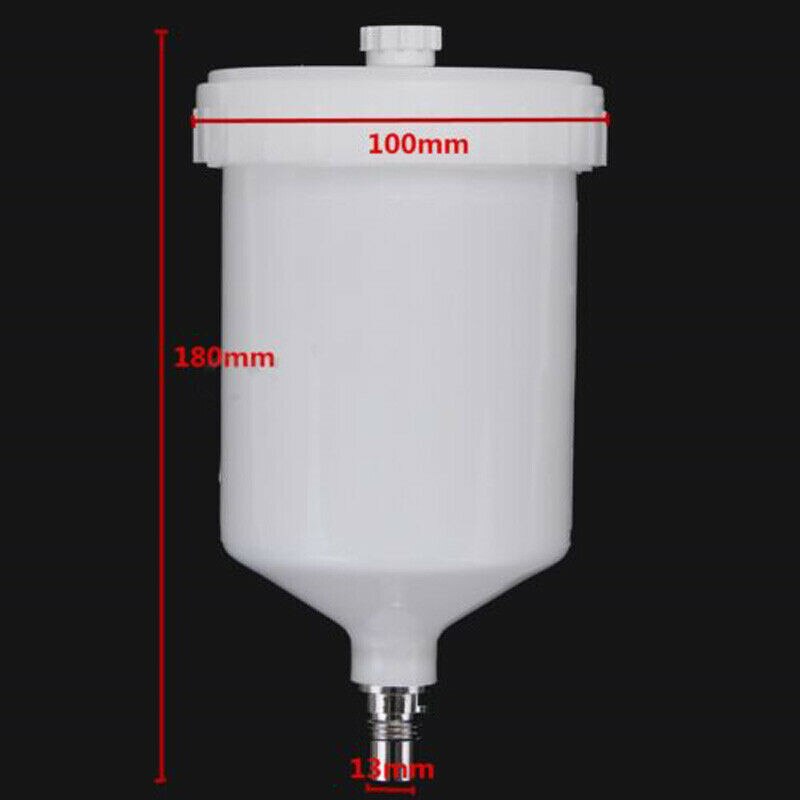 Hvlp spray cup pot connector jet udskiftningsværktøj maling hvid beholder