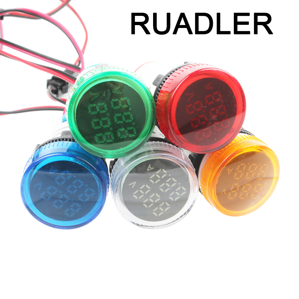 Mini Digitale Voltmeter 2 In1 22Mm AC50-500V 0-100A Amp & Voltmeter Amperemeter Voltage Meter Met Ct Huidige Transformator