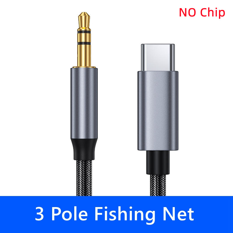 Cable adaptador de conexión de Audio auxiliar USB tipo C a 3,5mm para auriculares de altavoz de coche Cable de Audio de enchufe Dual Android con puerto tipo C