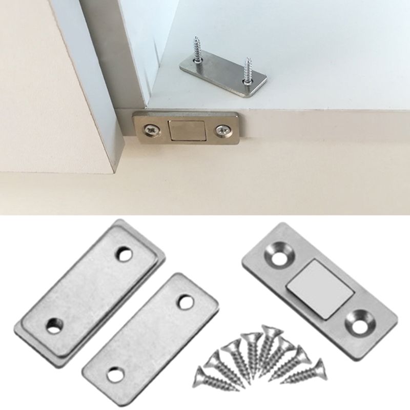 Flat Powerful Door Catches Closer Strong Magnet Catch Latch Stoppers Door Stop for Home Furniture Cabinet Cupboard Wardrobe Door