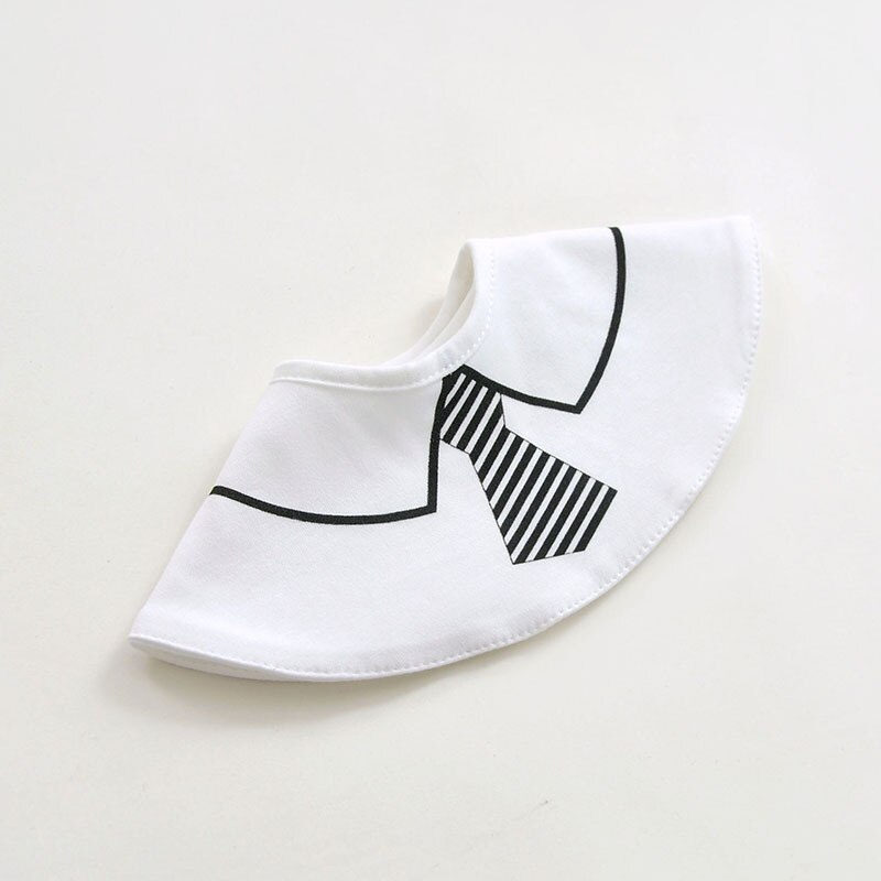Slabbers Gentleman Tie Bandana Bib Katoen Zacht 360 Graden Ronde Waterdichte Baby Jongens Meisjes Burp Doeken Feeding Accessoires