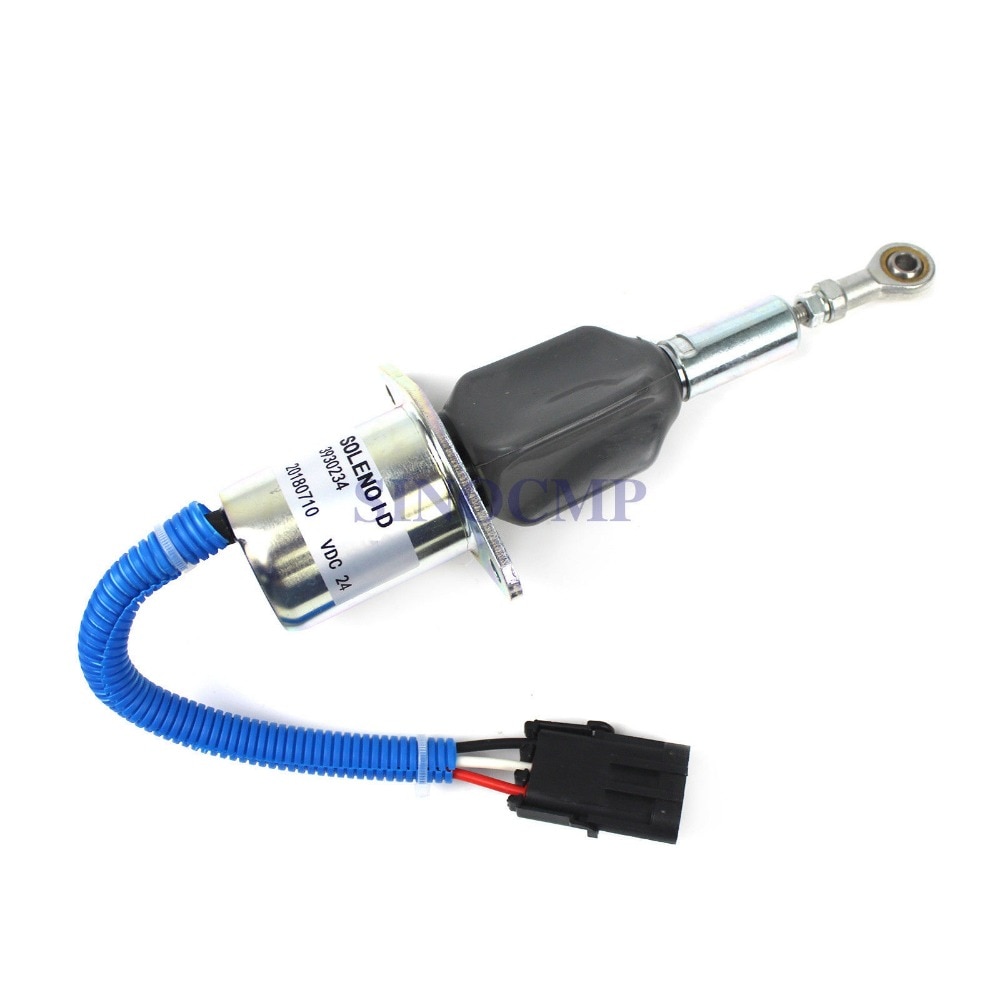 EC290 24v Fuel Stop Solenoid 3930234, Shut Down Flameout Solenoid For Volvo