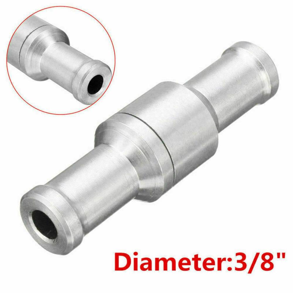 One Way Check Valve Aluminium Alloy Fuel Non Return Check Valve Petrol Diesel for Car Automobile Oil Water Pumps 10mm Durable