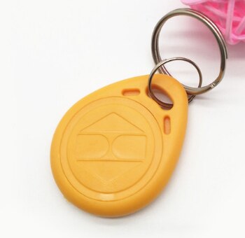 RFID EM4305 / EM5200 100 KHZ, tarjeta de acceso RFID regrabable de frecuencia, etiquetas de llave, código de reescritura, 125 piezas: Yellow