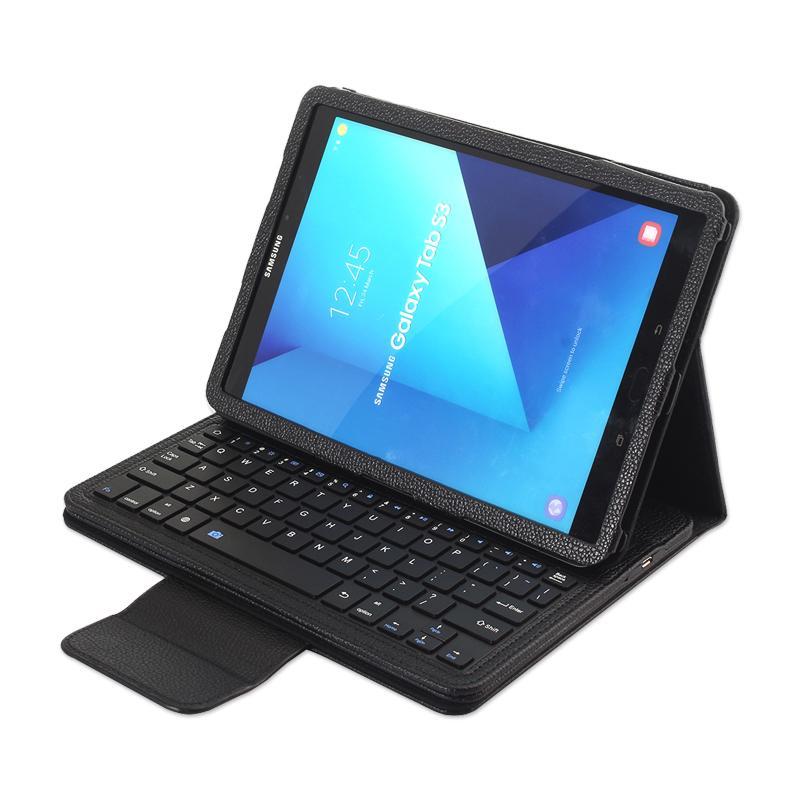 Case For Samsung Galaxy Tab S3 T820 T825 SM-T820 SM-T825 9.7"Tablet Cover Wireless Bluetooth keyboard Protective PU Leather Case