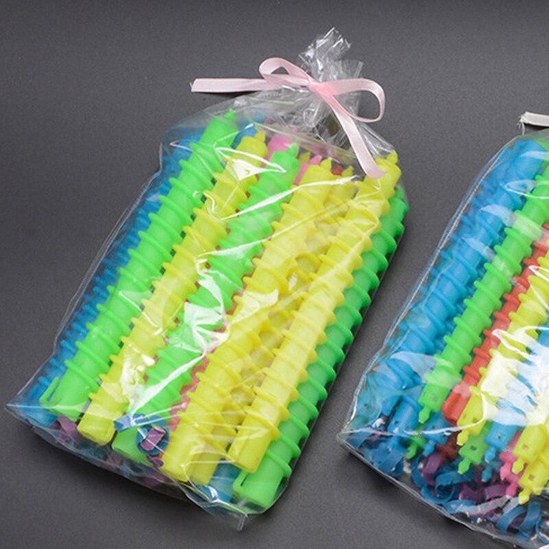 17/26PCS Hair Perm Rods Plastic Long Spiral Hair Perm Rod Hairdressing Styling Curler Rollers Salon Tool