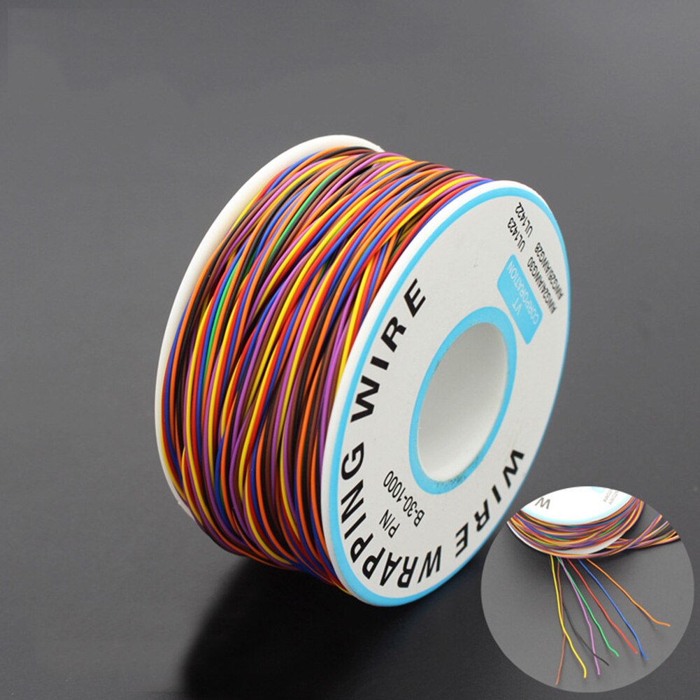 820 Feet 30AWG Air Line Tinned Copper Cable Roll For LCD Screen Single Driver Electronics-Salon Wrapping Wire PVC Insulation