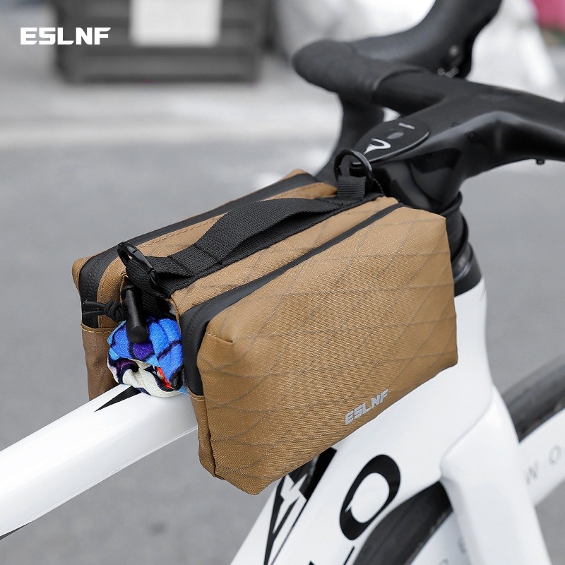 ESLNF-bolsa para SILLÍN de bicicleta, bolso de hombro multifunción, bolsa para tubo superior de bicicleta, accesorios portátiles para bicicleta de montaña de gran capacidad