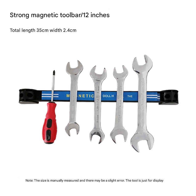 8" 12" 18"24" Strong Magnetic Tool Holder Heavy-duty Magnet Tool Bar Strip Rack Workshop Garage Organizer Rack Tool Cabinet: DARK GRAY