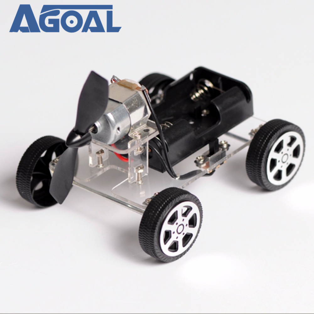 Mini Wind Auto DIY Puzzel Robot Kit Leren kit
