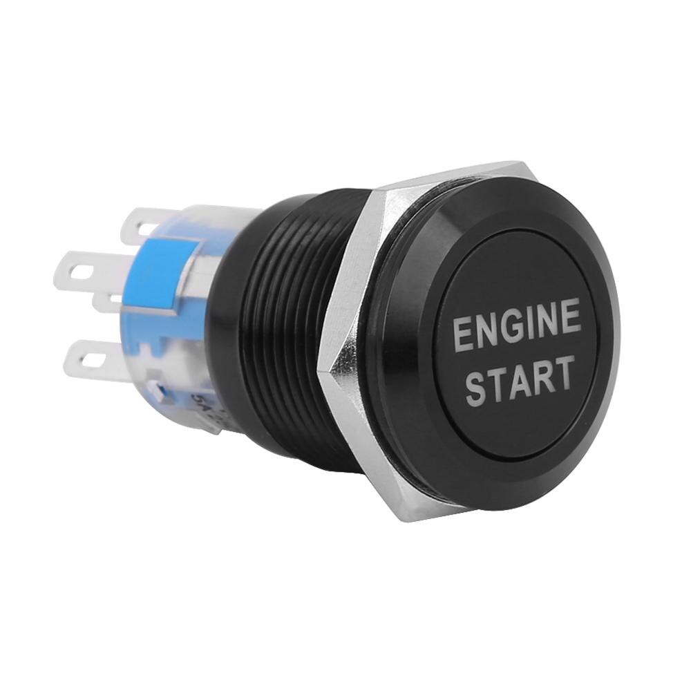 Car Engine Start Drukknop Ontsteking Starter Start Knop Schakelaar Vervangen Enginee Start 12V Waterdicht: black