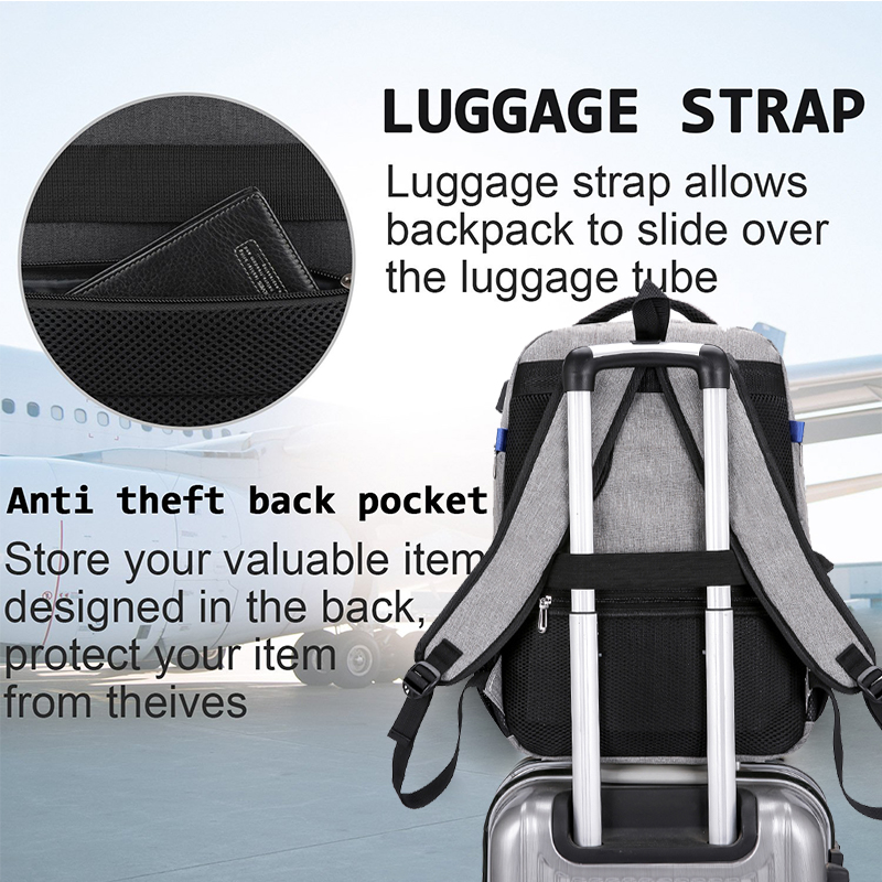 17 Inch Laptop Swiss Backpack For Men USB Charging Anti Theft Multifunction Large Capacity Rucksack Outdoor Sports Women Bags