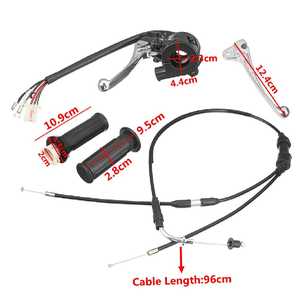 Carcaça do acelerador de motocicleta, cabo de alavanca para pw50 py50 py peewee pw 50 y-zinger 50cc