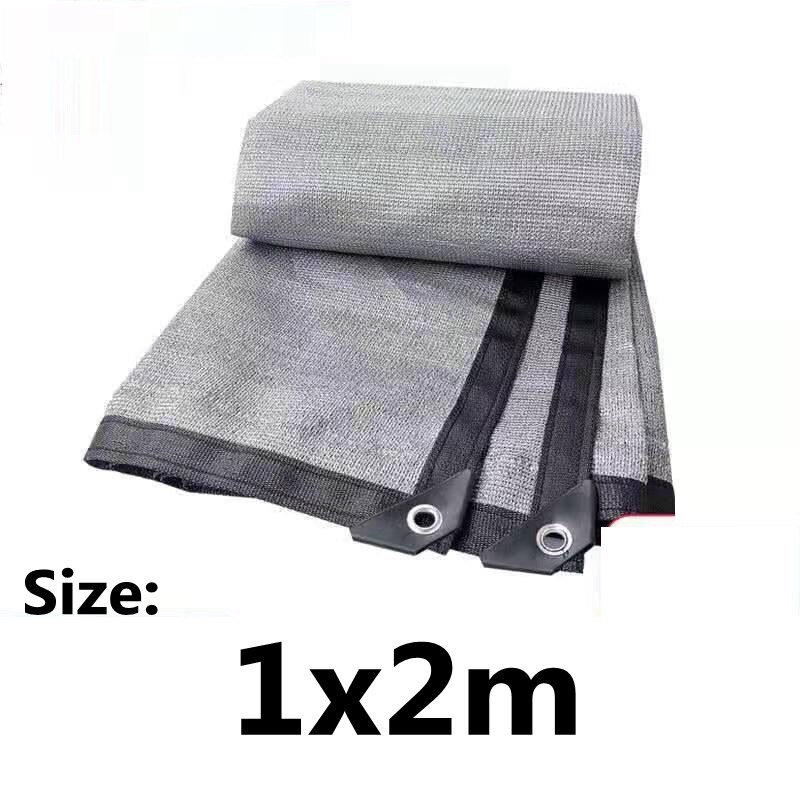 6 Pin Sun Shading Rate 80% Anti-UV HDPE Silver Gray Sun Shading Net Balcony Garden Greenhouse Succulent Plant Swimming Pool: 2X1m