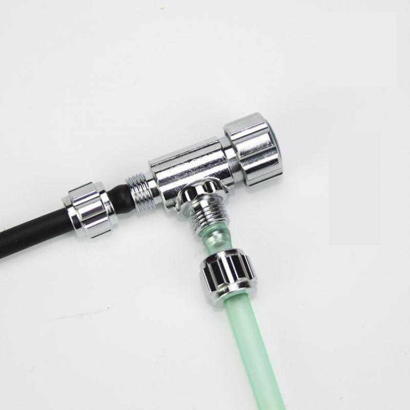 Rustfrit stål akvarie højtryk  co2 justerbar kontraventil luft  co2 rør konnektor til akvarie tilbehør