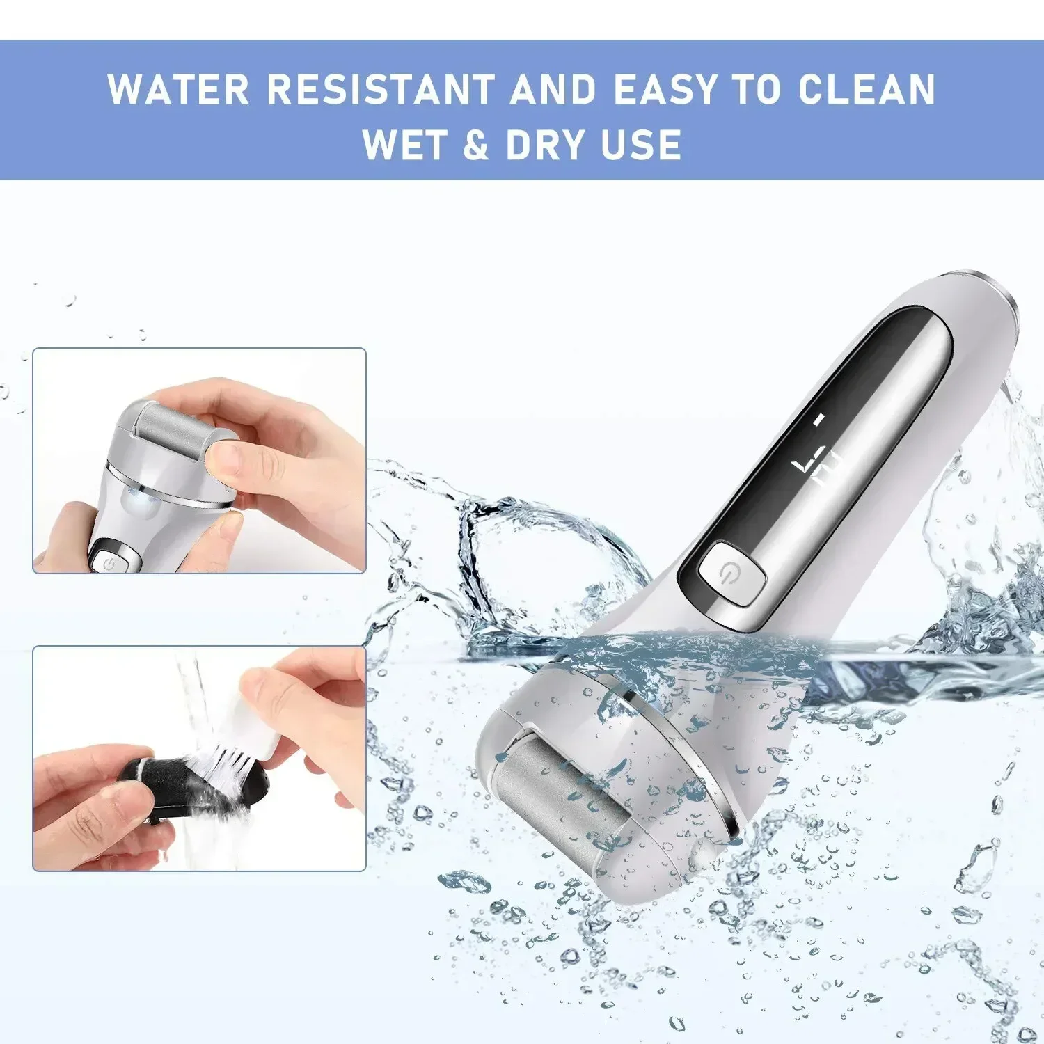 Dissolvant de callosités électrique 2025, broyeur de pieds Rechargeable USB 10,000 tr/min, Kit de pédicure 10 en 1 pour hommes/femmes, outils de pédicure