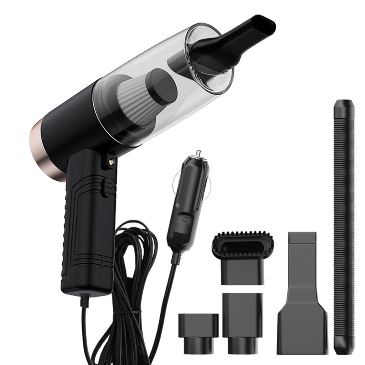 Auto Mini Handheld Staubsauger 120W Nassen und Trockenen Dual Verwenden Staubsauger mit Licht Aromatherapie