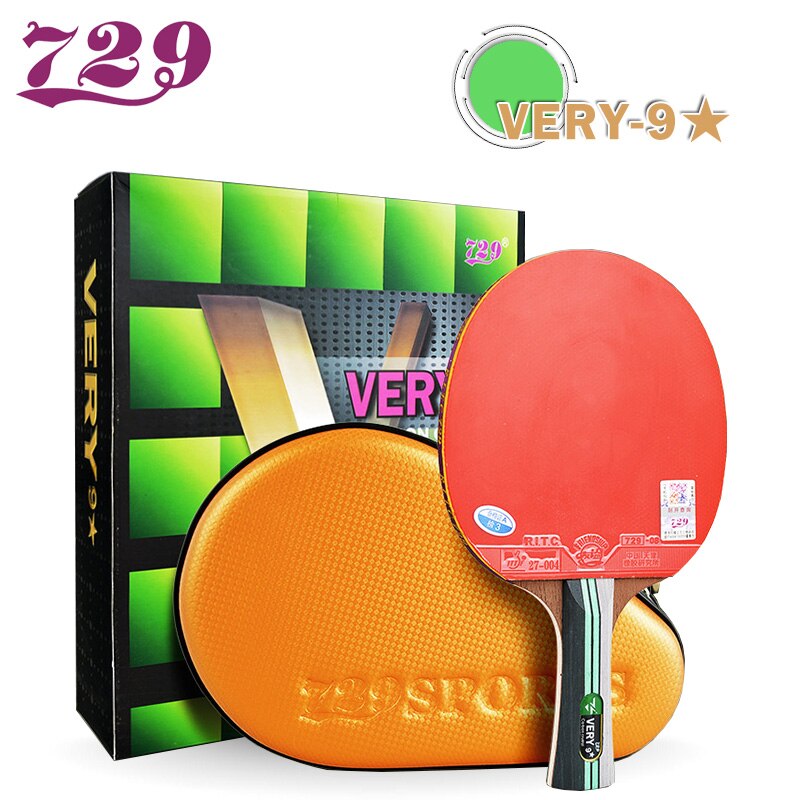 729 Friendship Ping Pong Racket Very 7 8 9 Star Table Tennis Racket Carbon Quick Attack with Loop Blade