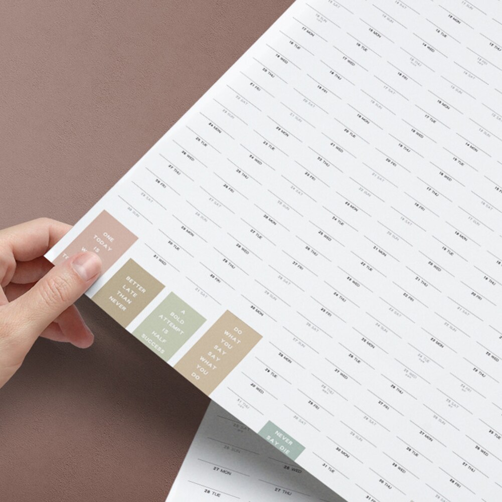 365days Paper Wall Calendar agenda Daily Planner Notes Large Study TO DO LIST School Supplies 52x76cm