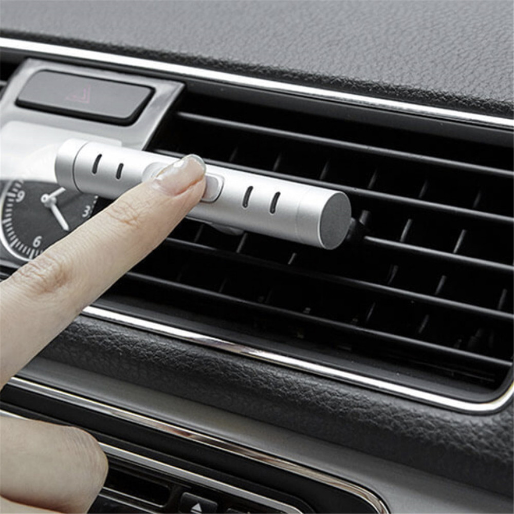 Ambientador de coche para la Xiaomi, ambientador con sistema de ventilación de aire para coche, ambientador con Clip para el aire acondicionado, difusor de Perfume sólido: Sliver with 3 Core