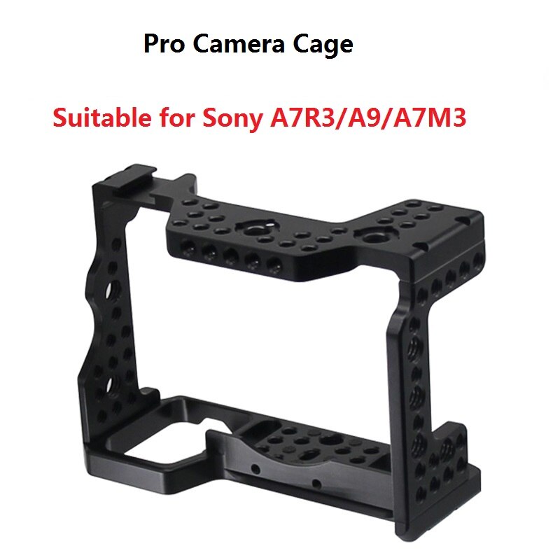Cage de caméra DSLR en alliage Pro avec trou de positionnement Arri 4/1 8/3 trou de filetage pour Sony A7R3 A9 A7M3 A73 A7R III/A7M III/A7 III