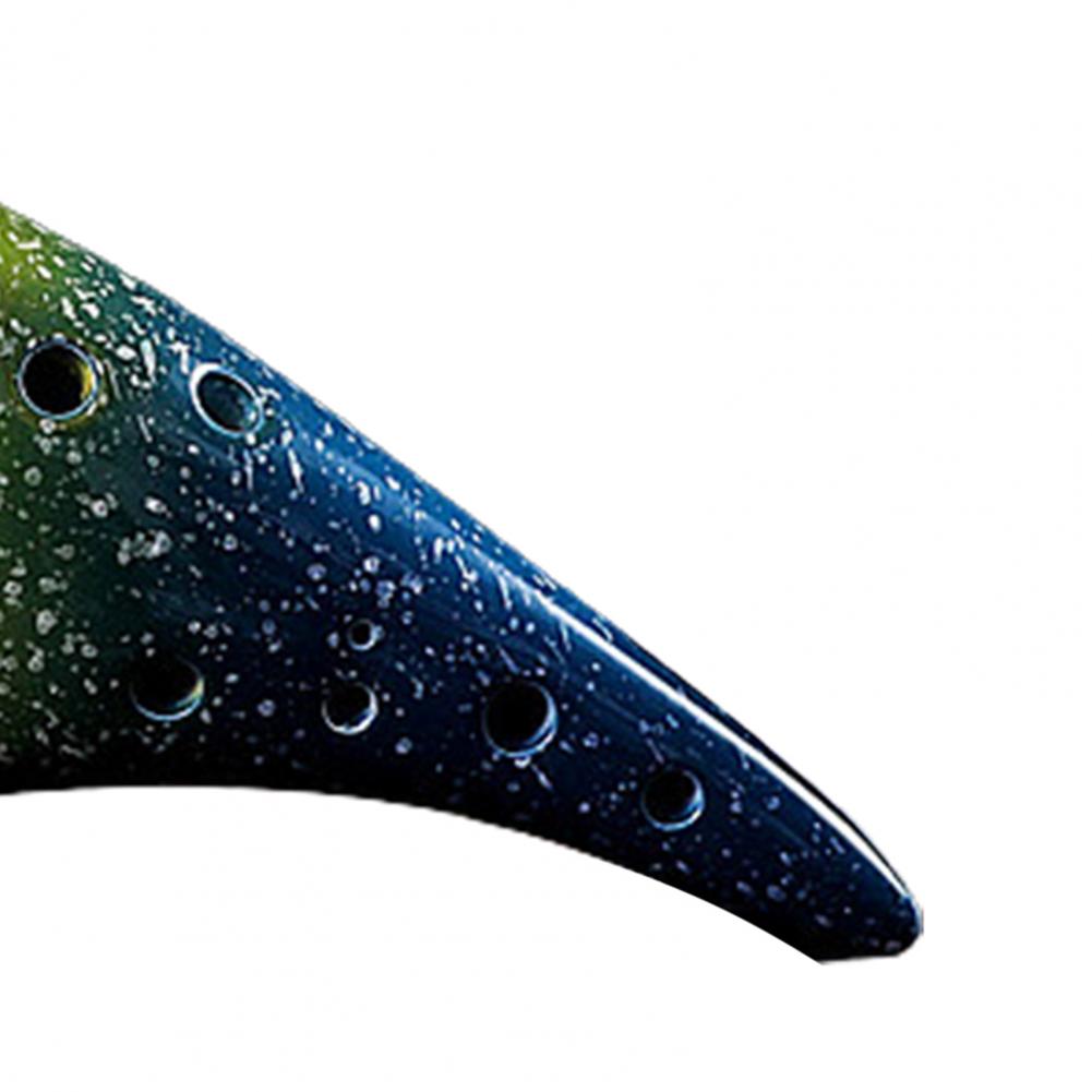 Alto C Ocarina Sterrenhemel 12 Hole Alto C Ocarina Gat Muziek Collectie Keramische Tenor Ocarina Instrument Beginner