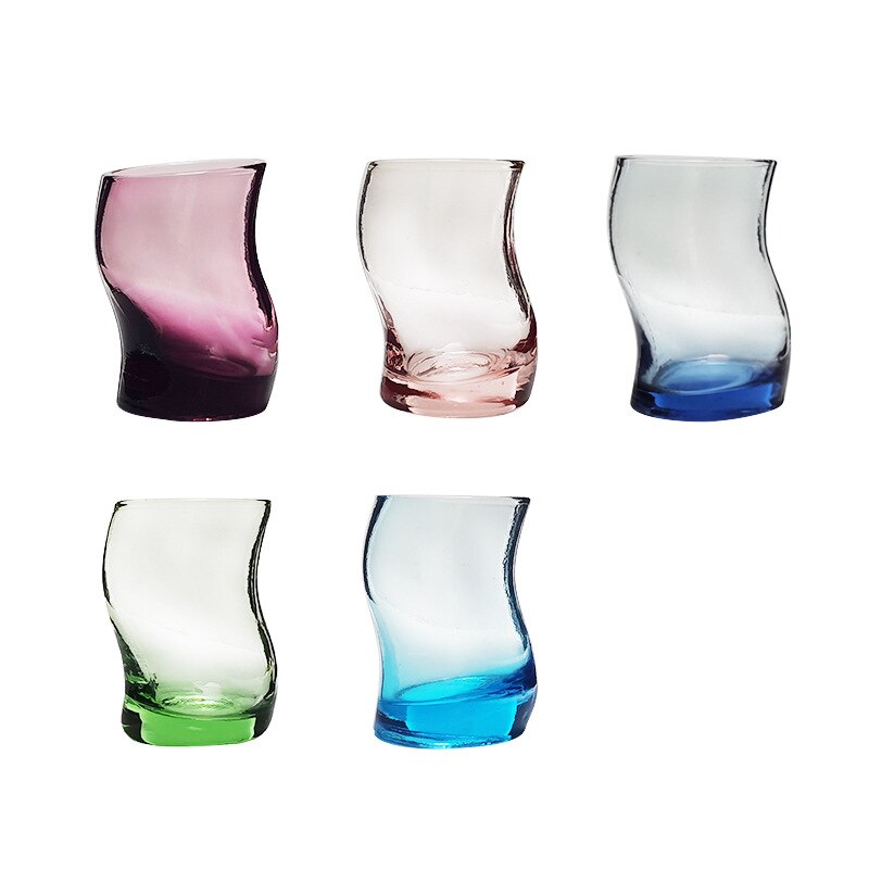 7 st färgglada snapsglas segelbåt glaskopp party bar sprit sprit vodka vinglas drinkware verre a vin 70ml