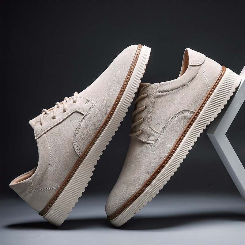 Mannen Sneakers Mode Oxford Casual Schoenen Mannen Comfortabele Lace Up Varkensleer Lederen Mannen Schoenen Chaussure Homme