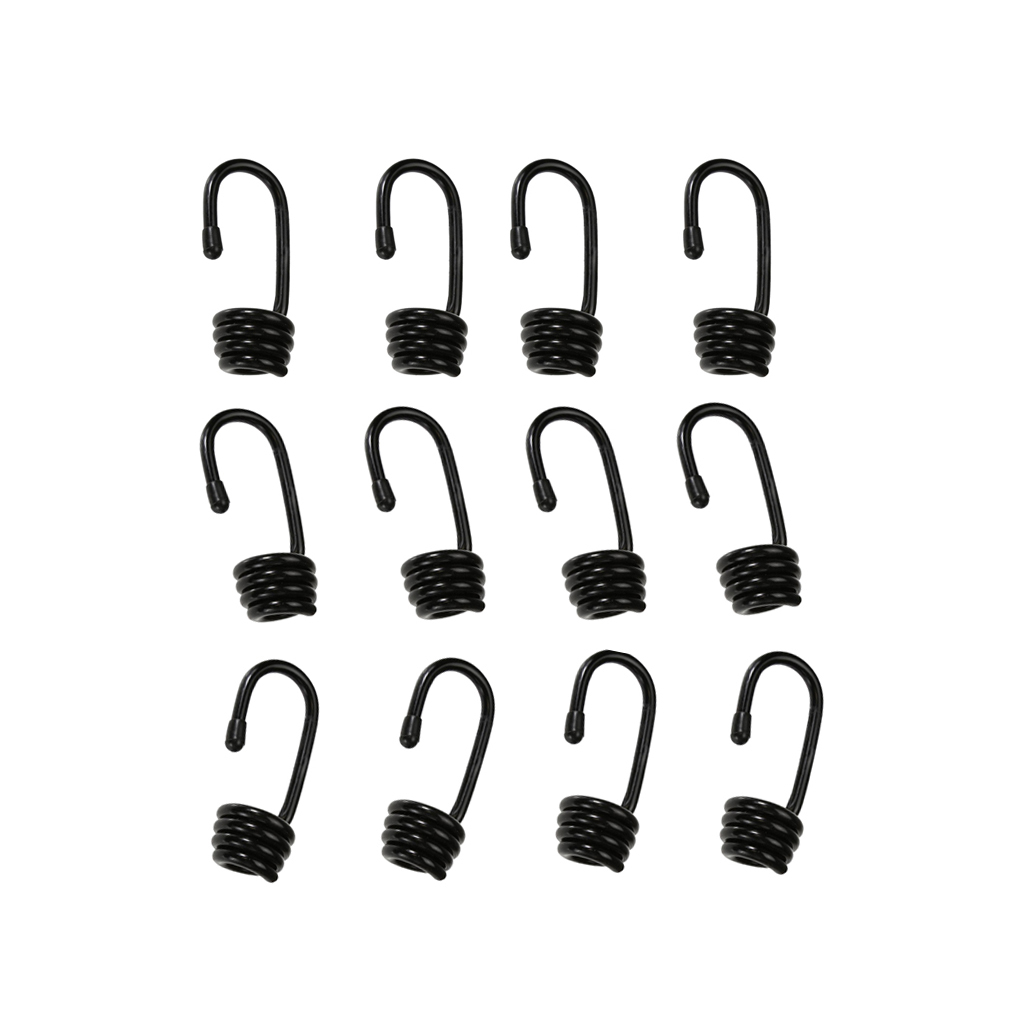 12 Pieces Strong Durable Steel Wire End Hooks for 6mm Marine Boat Shock Cord Bungee Rope Luggage Tie Down Straps DIY