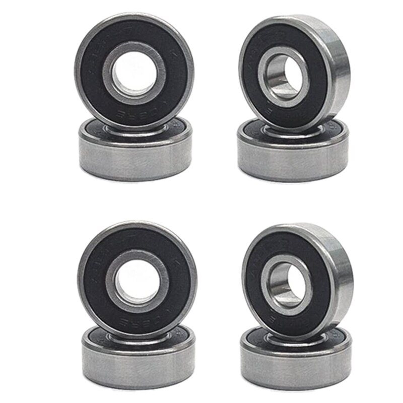 Pack of 4 60mm Skateboard Wheels + ABEC-9 Bearing Steel and Spacers Cruiser Wheels