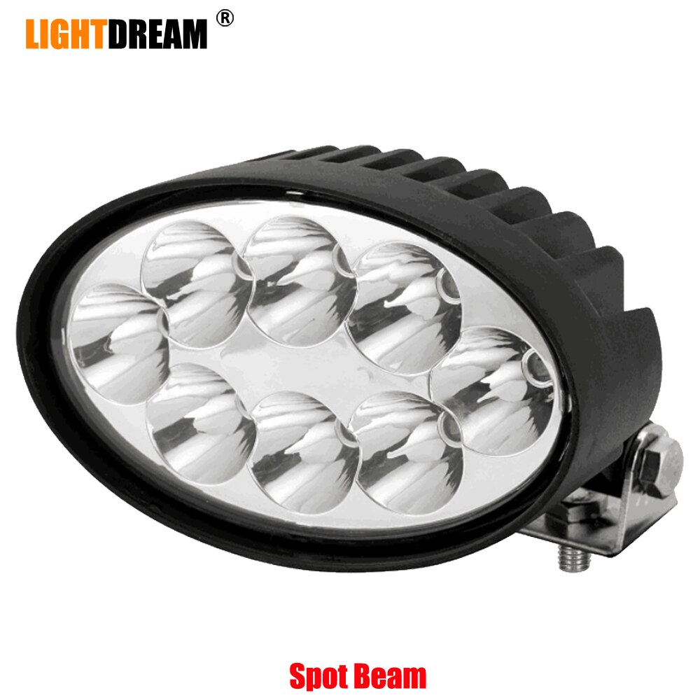 Ovale Led Werklampen 5.5 "Inch 40W Led Tractor Verlichting Voor Jcb John Deere Case Auto Offroad Suv atv Autolichten X1pc: Spot Beam