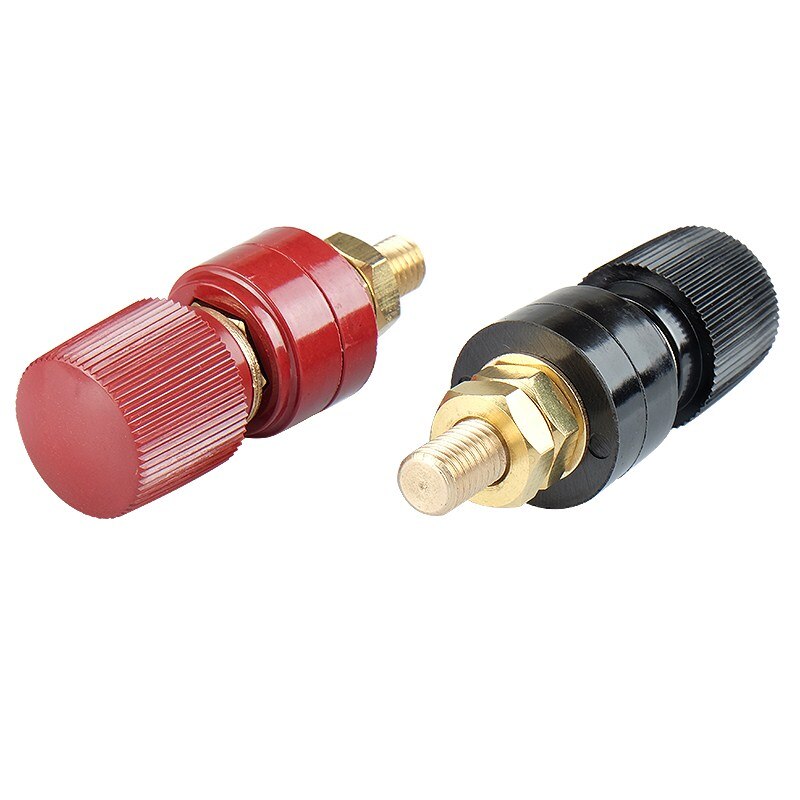 2 stuks zuiver koperen js -333- aansluiting  m6 elektrische lasmachine, benzinegenerator, voedingsaansluiting 6mm luidsprekeraccessoires