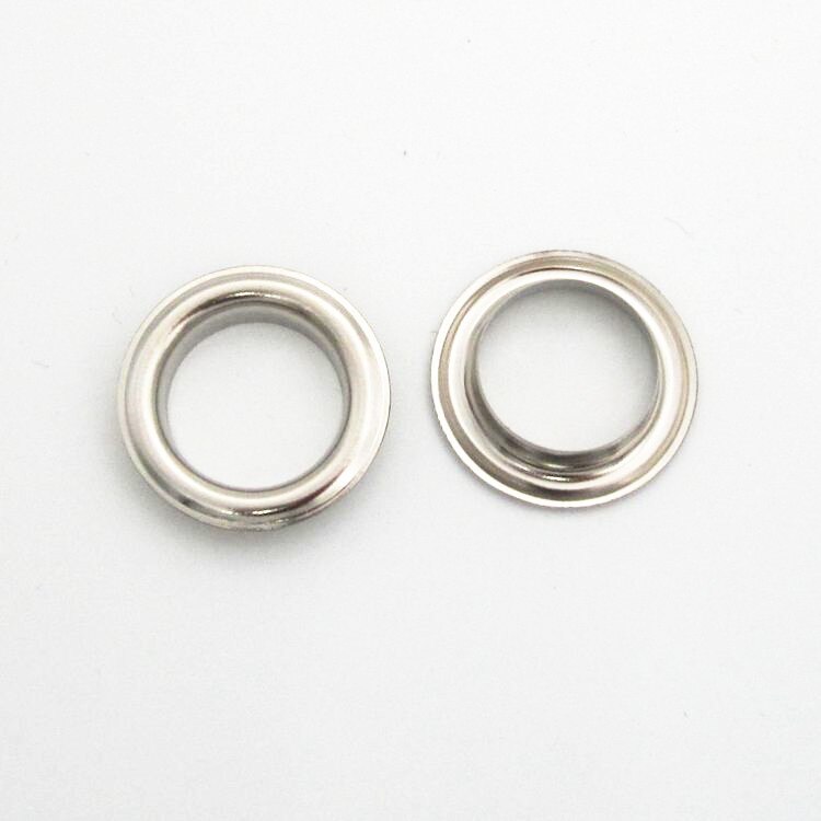 50 set järn stora runda 20mm silver/guld öljetter med 12mm hål med brickor för klädsel eller scrapbooking