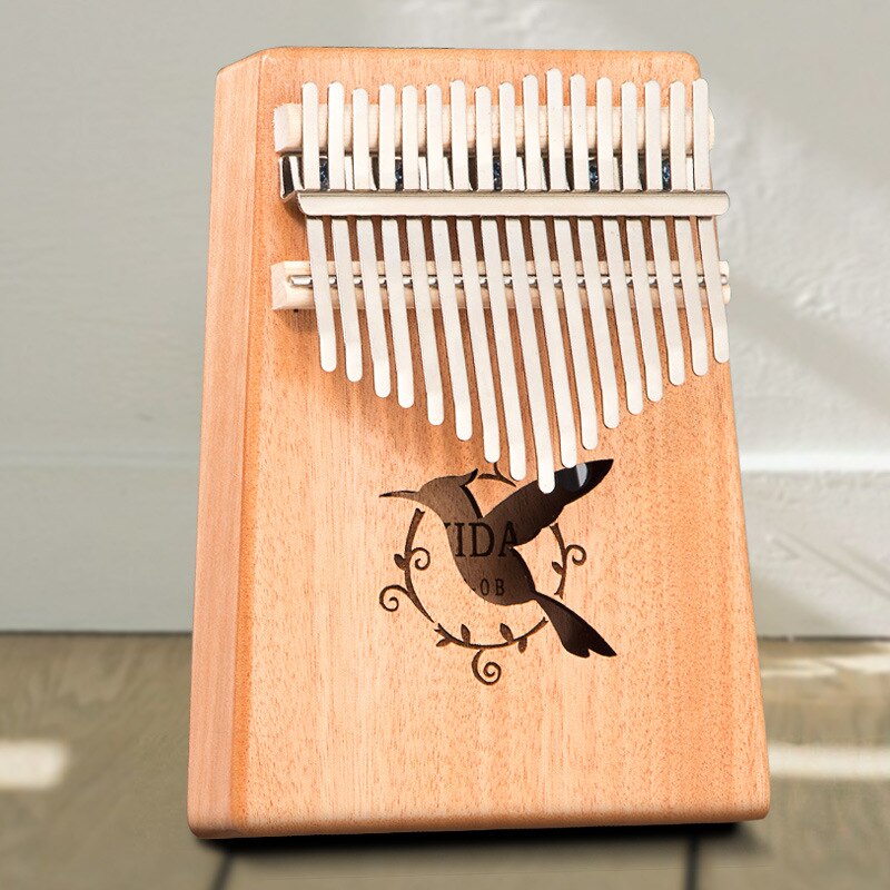 Kalimba 17 Key Piano Prachtig Muziekinstrumenten Mahonie Duim Piano Populaire Beginner Geven 1 Set Van Accessoires: Bird