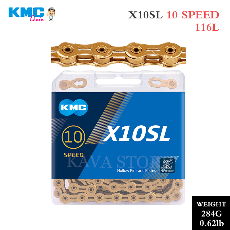 Original Boxed KMC Kette 8/9/10/11/12 Geschwindigkeit Kette X8 X9 X10 X11 X12 Z 8,3 X9L X11EL X11SL Gold/Silber MTB Rennrad Kette