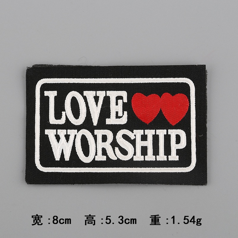 Parche de ropa accesorios decorativos coloridos insignia etiqueta letra sarga elementos Retro: c