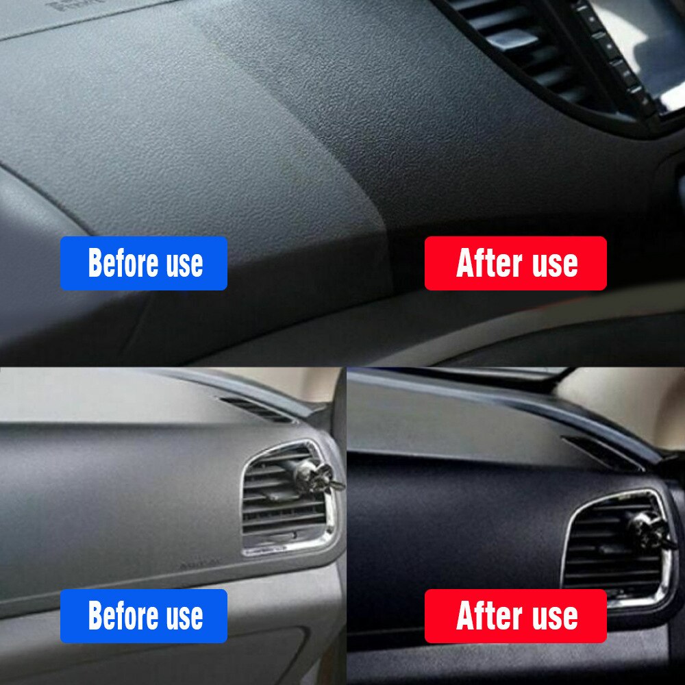 30/50Ml Plastic Onderdelen Loopvlakvernieuwing Middel Wax Instrument Panel Auto Interieur Auto Plastic Gerenoveerd Coating Auto Licht Cleaner