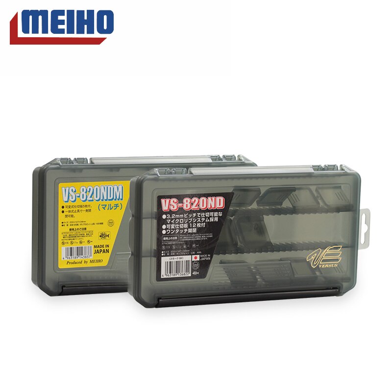 MEIHO VS-820 Multifunctional High Resistance with Visible Strength Plastic Fishing Lure Fishing Tackle Bait Box