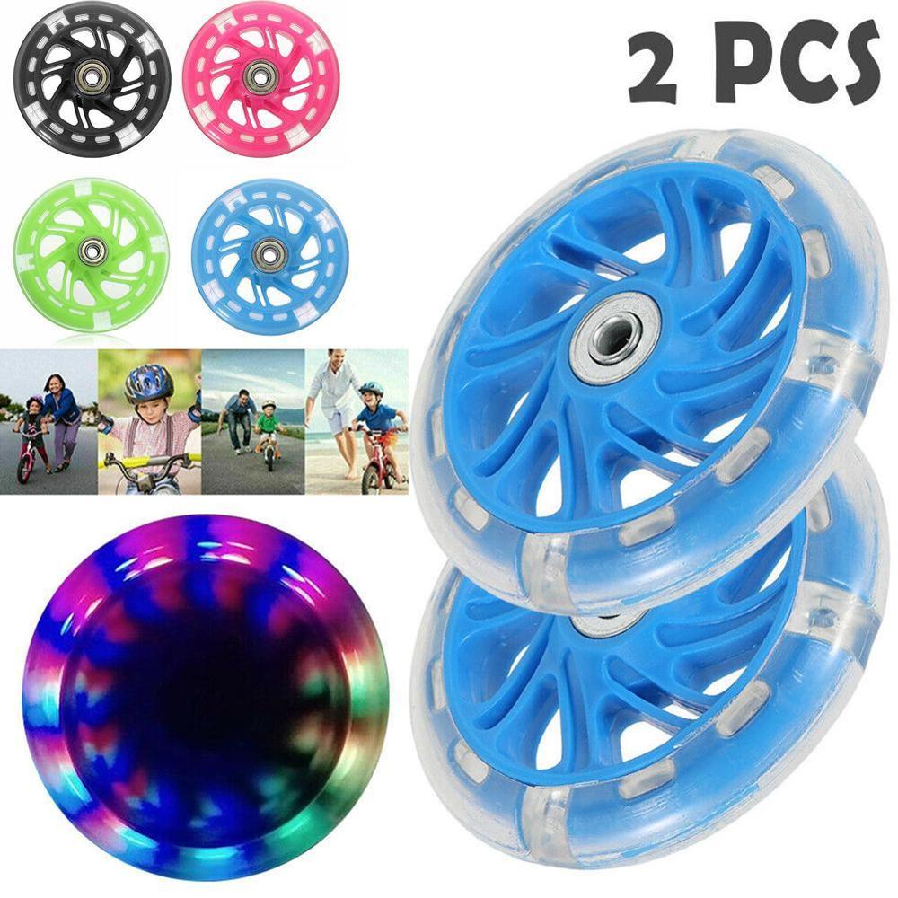 Ruedas auxiliares de bicicleta para niños, accesorios para patinete 120x20, de PU, juego Universal de ruedas auxiliares