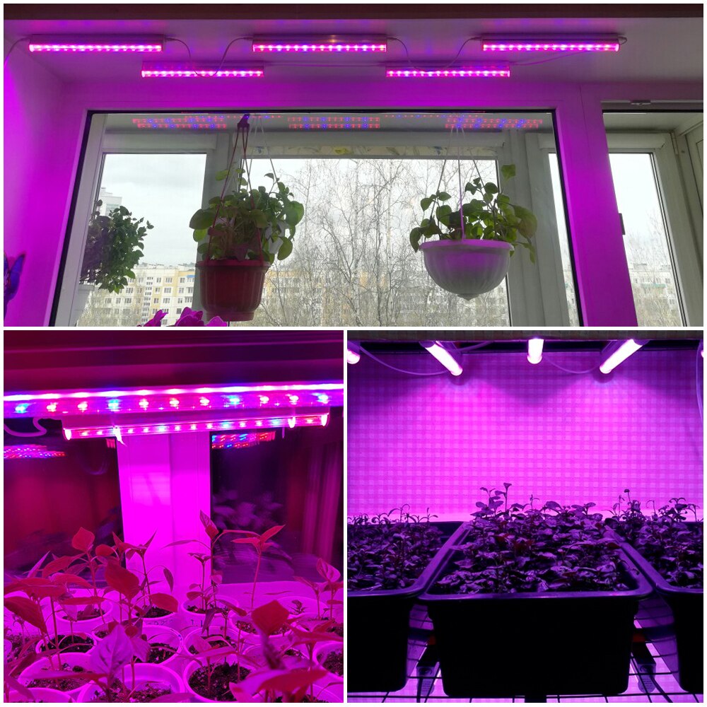 Wachsen LED-Licht AC85-265V T5 Röhre voll Spektrum LED Phyto-Lampe Innen Wachstum Bar Licht für Aquarium Gewächshaus Gewächszelt 5Stck / viel